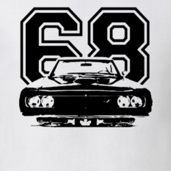 1968 DODGE CORONET 426 HEMI Grill View With Year Light Shirt