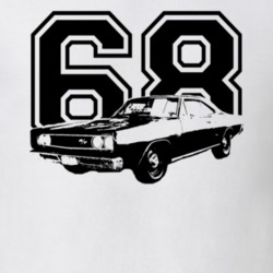 1968 DODGE CORONET 426 HEMI Side View With Year Light Shirt