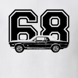 1968 MERCURY COUGAR GT Side View With Year Light Shirt