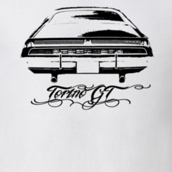 1969  TORINO GT Rear View With Model Name Light Shirt