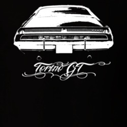 1969  TORINO GT Rear View With Model Name Dark Shirt