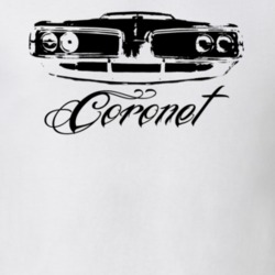 1970 DODGE CORONET 426 HEMI Grill View With Model Name Light Shirt