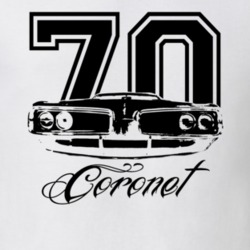 1970 DODGE CORONET 426 HEMI Grill View With Year And Model Name Light 