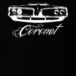 1970 DODGE CORONET 426 HEMI Grill View With Model Name T Shirt