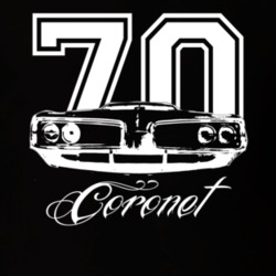 1970 DODGE CORONET 426 HEMI Grill View With Year And Model Name Dark S