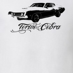 1970  TORINO COBRA Side View With Model Name T Shirt