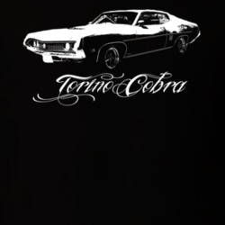1970  TORINO COBRA Side View With Model Name Dark Shirt