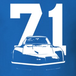 1971 Corvette Stingray Grill With Year T Shirt