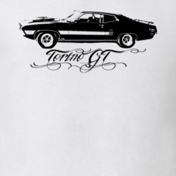 1970 Torino GT Side View With Model Name T Shirt