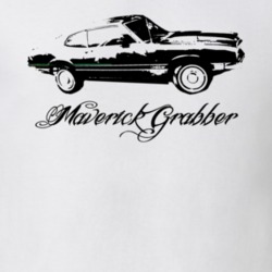 1971  MAVERICK GRABBER Side View With Model Name Light Shirt