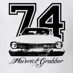 1974  MAVERICK GRABBER Grill View With Year And Model Name Light Shirt