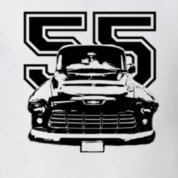1955 Chevy Pickup Truck Grill View With Year T Shirt