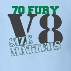 1970 Plymouth Fury Size Matters Faded Look T Shirt
