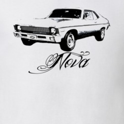 1970 Chevrolet Nova Side View Model Name Light Shirt