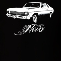 1970 Chevrolet Nova Side View Model Name Light Shirt