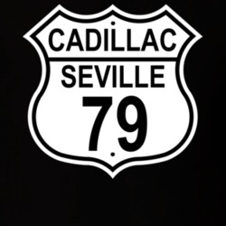 1979 Cadillac Seville Highway Route Sign T Shirt