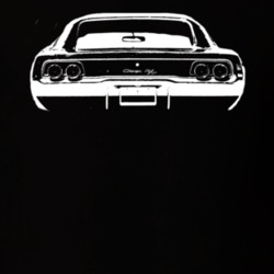 1968 DODGE CHARGER RT Rear View Dark Shirt