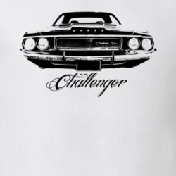 1970 DODGE CHALLENGER RT Grill View With Model Name Light Shirt