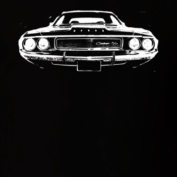 1970 DODGE CHALLENGER RT Grill View Dark Shirt