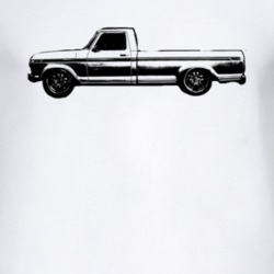 1973 Chevy 100 Pickup Side With Model Name Light T Shirt