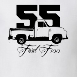 1955 F100 Side Year Model Light Shirt