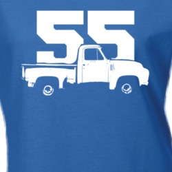 1955 F100 Side Year Dark Shirt