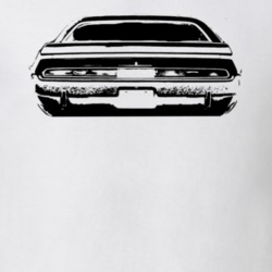 1970 DODGE CHALLENGER RT Rear View Light Shirt