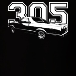 1981 Chevrolet  El Camino Side Engine Dark Shirt