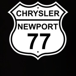 Highway Route Sign 1977 Chrysler Newport T Shirt