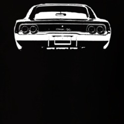 1968 DODGE CHARGER RT Rear View Light Shirt