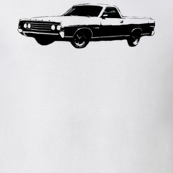 1969 Ranchero Side Black Graphic T Shirt