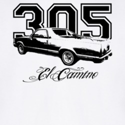 1981 Chevrolet El Camino Side Engine Model Light Shirt