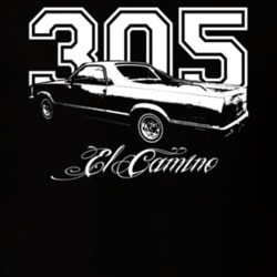 1981 Chevrolet El Camino Side Engine Model Dark T Shirt