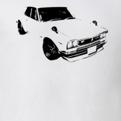 2000 NISSAN SKYLINE GTR kpgc 10 Grill Black Graphic T Shirt