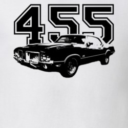 1971 OLDSMOBILE 442 Side Engine Size Light T Shirt
