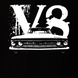1963 Mercury Marauder Grill V8 Dark T Shirt