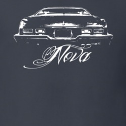 1973 Chevy Nova Faded Look Rear View Model Dark Shirt