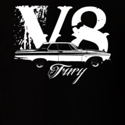 1963 Plymouth Fury Side V8 Dark Shirt