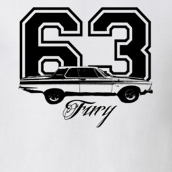 1963 Plymouth Fury Side Year Model Light Shirt