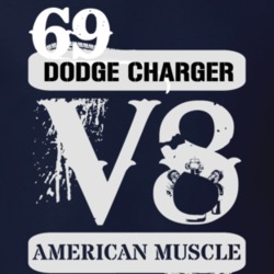 1969 Dodge Charger American Muscle V8 Car Lover Shirt