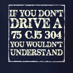 If You Don't Drive A 75 CJ5 304 You Wouldn't Understand Funny Shirt
