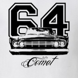 1964 Mercury Comet Grill View Year Model Light Shirt