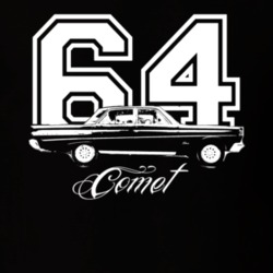 1964 Mercury Comet Side Year Model Dark Shirt