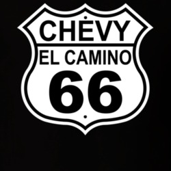 Highway Route Sign 1966 Chevy El Camino T Shirt