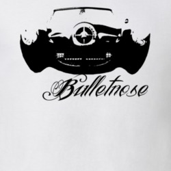 1950 Bulletnose Studebaker Grill View With Model Light Shirt