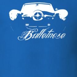 1950 Bulletnose Studebaker Grill View With Model Dark Shirt