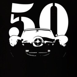 1950 Bulletnose Studebaker Grill View With Year Dark Shirt