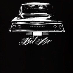 1962 Chevrolet Bel Air Rear View Model Dark Shirt