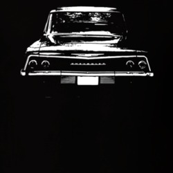 1962Chevrolet Bel Air Rear View White Graphic T Shirt