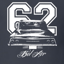 1962Chevrolet Bel Air Rear View Year Model Dark Shirt